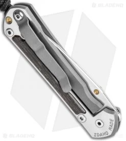 Chris Reeve Left Hand Small Sebenza 31 Bog Oak (2.94" Stonewash) S31-1101 -Knife Shop Chris Reeve Small Sebenza 31 Bog Oak Inlay Left Hand S31 1101 BHQ 118814 jr side