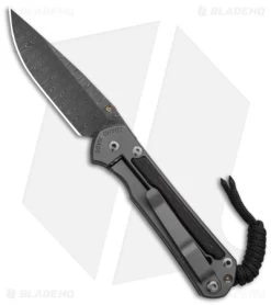 Chris Reeve Left Hand Small Sebenza 31 Bog Oak (3" Ladder Damascus) -Knife Shop Chris Reeve Small Sebenza 31 Bog Oak Ladder Damascus Left Hand BHQ 98992 td right side