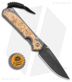 Chris Reeve Left Hand Small Sebenza 31 Frame Lock Knife Box Elder (3" Raindrop) -Knife Shop Chris Reeve Small Sebenza 31 Knife Box Elder LH 3in Raindrop Dama BHQ 98995 td size