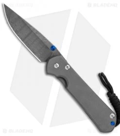 Chris Reeve Small Sebenza 31 Knife Titanium (2.94" Ladder Damascus)