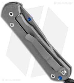 Chris Reeve Small Sebenza 31 Knife Titanium (2.94" Ladder Damascus) -Knife Shop Chris Reeve Small Sebenza 31 Natural Micarta Ladder Damascus BHQ 98983 jr side