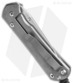 Chris Reeve Small Sebenza 31 Tanto Frame Lock Knife BB Ti (2.9" SW) -Knife Shop Chris Reeve Small Sebenza 31 Tanto Frame Lock Knife 2in 94cm Stonewash BHQ 139546 td side