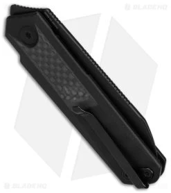 CIVIVI Ostap Hel Ki-V Plus Liner Lock Knife CF (2.5" Black SW ) C20005B-3 -Knife Shop Civivi Ostap Hel KIV Plus LLk CF 2in Black SW BHQ 151748 td side