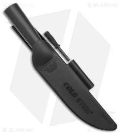 Cold Steel Bushman Fixed Blade Knife Carbon Steel (7" Black) -Knife Shop Cold Steel Bushman Fixed Blade Black BHQ 105615 jr sheath