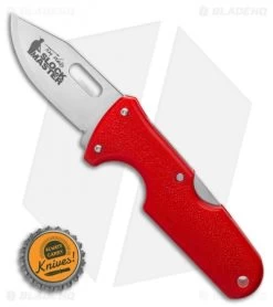 Cold Steel Click-N-Cut Slock Master Skinner Knife Red ABS (2.5" SW) -Knife Shop Cold Steel Click N Cut Slock Master Skinner Knife Red BDS 2.5 Satin 40AT BHQ 121229 LS Bottlecap