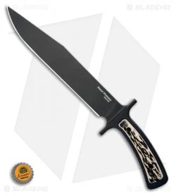 Cold Steel Drop Forged Bowie Fixed Blade Knife (9.5" Black) 36MK -Knife Shop Cold Steel Drop Forged Bowie Fixed Blade Knife 6.75 Black 36MK BHQ 121214 LS Bottlecap