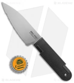 Cold Steel K-4 Fixed Blade Neck Knife W/ Sheath (4" Serr) 53T4S -Knife Shop Cold Steel K 4 fixed blade neck knife with sheath 4in serr 53T4S BHQ 68129 er size