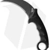 Cold Steel Karambit Steel Tiger Fixed Blade Knife Black (4.75" Black) -Knife Shop Cold Steel Karambit Steel Tiger Fixed Blade Black Black BHQ 175064 jr