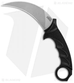 Cold Steel Karambit Steel Tiger Fixed Blade Knife (4.75" Stonewash) 49KST