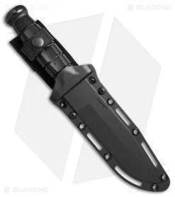 Cold Steel Leatherneck SF Fixed Blade Knife (6.75" Black Powdercoat D2) 39LSFC -Knife Shop Cold Steel Leatherneck SF fixed blade black powdercoat D2 39LSFC BHQ 52031 er sheath