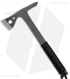 Cold Steel Throwing Axes Gray Stainless Steel W/ Black Paracord (3 Pack) -Knife Shop Cold Steel Throwing Axes 3 Pack BHQ 176989 jr front