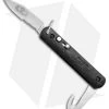 Colonial Knife Company Automatic Knife W/Bail Loop Black (3" Satin Serr) M-724 -Knife Shop Colonial Knife Comp Bail Loop Black M724B PS BHQ 50268 jr