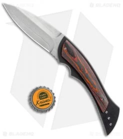 Corrie Schoeman B Ware Flipper Knife Fat Carbon (3.25" Damascus) 9 Corrie Schoeman B Ware Flipper Knife Fat Carbon (3.25" Damascus) -Knife Shop Corrie Schoeman B Ware Flipper Fat Carbon Damascus BHQ 24342 jr bottlecap