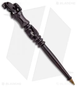 Corrie Schoeman Custom N Able Liner Lock Knife Resin Composite (3.25" Damascus) -Knife Shop Corrie Schoeman Custom N Able LL Resin Composite Damascus BHQ 26633 jr pen