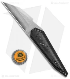 Corrie Schoeman Defuse Liner Lock Knife Marble Carbon Fiber (Damascus) -Knife Shop Corrie Schoeman Defuse LL Marble CF Damascus BHQ 114061 jr bottlecap