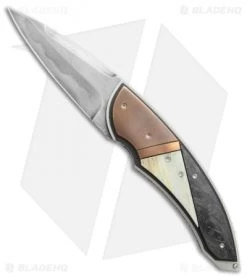 Corrie Schoeman Panerai Flipper Knife Giraffe Bone/Carbon Fiber (3" Hamon)