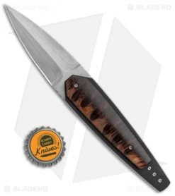 Corrie Schoeman Shout Liner Lock Dagger Knife Banxia Pod (Damascus) -Knife Shop Corrie Schoeman Shout LL Dagger Banxia Pod Damascus BHQ 114060 jr bottlecap