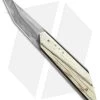 Corrie Schoeman T-Mate Flipper Knife Giraffe Bone (2.5" Hamon) -Knife Shop Corrie Schoeman T mate giraffe bone hamon BHQ 72039 er