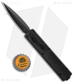 D Rocket Designs Zulu Spear D/A OTF Automatic Knife Black Out (2.8" Black) -Knife Shop D Rocket Design Zulu Aluminum Black OTF Black BHQ 103420 jr bottlecap