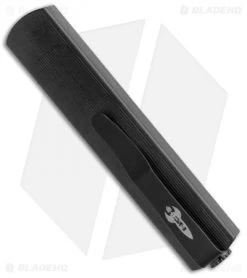 D Rocket Designs Zulu Spear D/A OTF Automatic Knife Black Out (2.8" Black) -Knife Shop D Rocket Design Zulu Aluminum Black OTF Black BHQ 103420 jr side