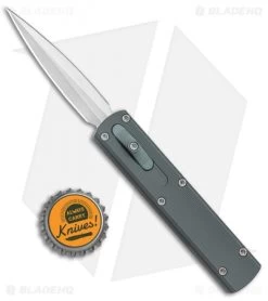 D Rocket Designs Zulu Spear D/A OTF Automatic Knife Gray (2.8" Satin) -Knife Shop D Rocket Design Zulu Spear DA OTF Auto Gray Satin BHQ 87609 jr bottlecap