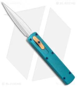 D Rocket Designs Zulu Spear D/A OTF Automatic Knife Green/Copper (2.8" Satin)