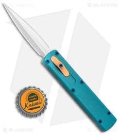 D Rocket Designs Zulu Spear D/A OTF Automatic Knife Green/Copper (2.8" Satin) -Knife Shop D Rocket Design Zulu Spear DA OTF Auto Green Copper Satin BHQ 96326 jr bottlecap