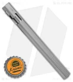 D Rocket Designs Oval V2 Pen Titanium Regular (Gray) -Knife Shop D Rocket Designs Oval V2 Pen Titanium Regular Gray BHQ 119992 LS Bottlecap