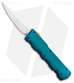 D Rocket Designs FIN D/A OTF Automatic Knife Green/Gold (2.75" Satin)