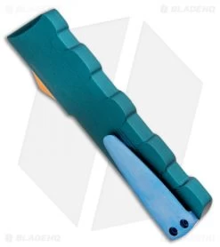 D Rocket Designs FIN D/A OTF Automatic Knife Green (2.75" Satin) -Knife Shop D Rocket Desings FIN OTF Automatic Green BHQ 95150.ns side