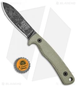 ESEE Ashley Game Knife Micarta (3.5" Black) ESEE-AGK -Knife Shop ESEE Ashley Emerson Hunting Micarta Black ESEE AGK BHQ 99072 jr bottlecap