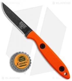 ESEE Camp-Lore Rowen CR2.5 Bushcraft Fixed Blade Orange G-10 (2.5" Black SW) -Knife Shop ESEE Camp Lore Rowen Bushcraft Orange G10 Black SW BHQ 83852 er bottlecap