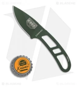 ESEE Candiru Fixed Blade Neck Knife (2" Olive Drab) -Knife Shop ESEE Candiru Neck Knife Olive Drab BHQ 11662 er bottlecap
