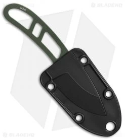 ESEE Candiru Fixed Blade Neck Knife (2" Olive Drab) -Knife Shop ESEE Candiru Neck Knife Olive Drab BHQ 11662 er sheath