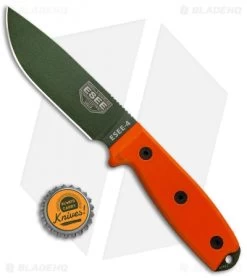 ESEE Knives ESEE-4P-OD Fixed Blade Knife (4.5" OD Green) -Knife Shop ESEE Knives ESEE 4P OD Fixed Blade Knife Orange OD Green BHQ 4173 jr bottlecap