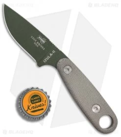 ESEE Knives Izula-II Neck Knife Micarta (2.88" OD Green) -Knife Shop ESEE Knives Izula II Neck Knife Micarta OD Green BHQ 10749 er bottlecap