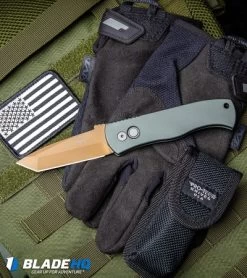 Emerson Pro-Tech CQC-7 Desert Warrior Automatic Knife OD Green (3.25" Copper) -Knife Shop Emerson Protech CQC 7 Desert Warrior Automatic Knife OD Green Copper BHQ92526 kp tactical 1 web