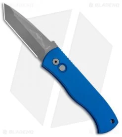 Pro-Tech Emerson CQC-7 Tanto Automatic Knife Blue (3.25" Bead Blast)