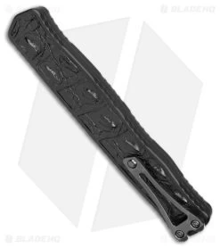 Heretic Cleric II Custom DE Automatic Knife Crocodile Inlay (4.1" Reptilian Dam) 8 Heretic Cleric II Custom DE Automatic Knife Crocodile Inlay (4.1" Reptilian Dam) -Knife Shop Heretic Cleric II Custom DE Auto Crocodile Inlay Reptilian Damascus BHQ 174706 jr side