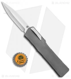 Heretic Knives Cleric Bayonet OTF Automatic Knife Gray (3.5" Stonewash) -Knife Shop Heretic Knives Cleric Bayo OTF Auto Gray DLC SW BHQ 84415 jr bottlecap