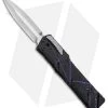 Heretic Knives Cleric Dagger OTF Knife Purple Splash/Carbon Fiber (3.5" SW) -Knife Shop Heretic Knives Cleric Dagger OTF Purple Splash CF SW BHQ 86128 jr