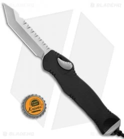 Heretic Knives Hydra OTF Automatic Knife Black Tanto (3.625" Stonewash) -Knife Shop Heretic Knives Hydra OTF Auto Black Tanto SW H006 2A BHQ 112295 jr bottlecap