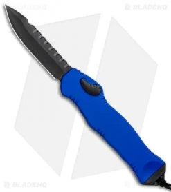 Heretic Knives Hydra OTF Automatic Knife Blue S/E (3.625" DLC)
