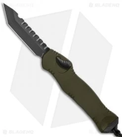 Heretic Knives Hydra OTF Automatic Knife Green Tanto (3.625" DLC)