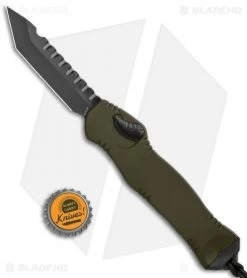 Heretic Knives Hydra OTF Automatic Knife Green Tanto (3.625" DLC) -Knife Shop Heretic Knives Hydra OTF Auto Green Tanto DLC H006 6A GRN BHQ 112297 jr bottlecap