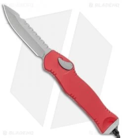 Heretic Knives Hydra OTF Automatic Knife Red S/E (3.625" Battleworn)