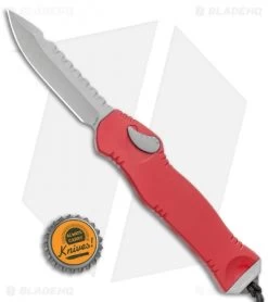Heretic Knives Hydra OTF Automatic Knife Red S/E (3.625" Battleworn) -Knife Shop Heretic Knives Hydra OTF Automatic Knife Red S E 3.625in Battleworn BHQ 112308 LS Bottlecap