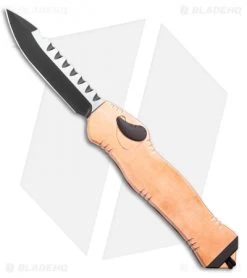 Heretic Knives Hydra OTF Automatic Knife Drop Point Copper (3.6" Two Tone)