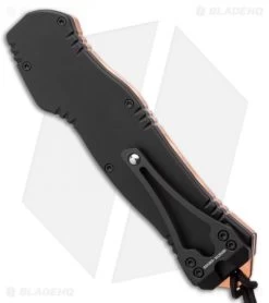 Heretic Knives Hydra OTF Automatic Knife Drop Point Copper (3.6" Two Tone) -Knife Shop Heretic Knives Hydra OTF Copper Automatic Knife Drop Point Two Tone BHQ 137393 LS Side