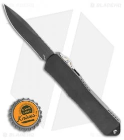 Heretic Knives Manticore-E D/A OTF Knife DLC Recurve CF Back Cover (3.125" DLC) -Knife Shop Heretic Knives Manticore E D A OTF Knife DLC Recurve CF Back Cover 3.125 DLC BHQ 118697 LS Bottlecap